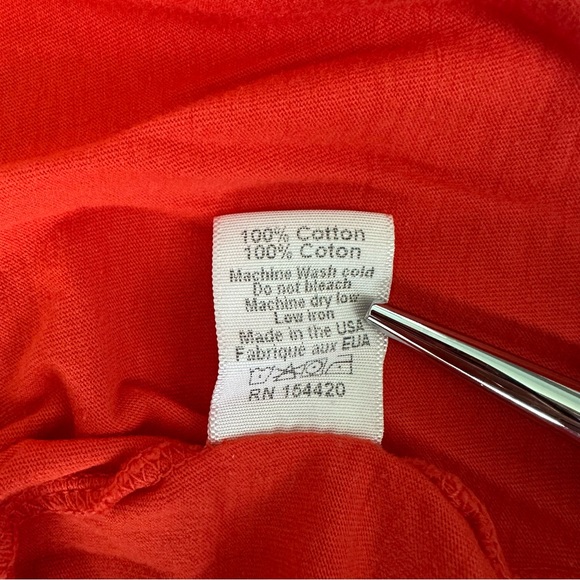 Clare V. x EMC Original Tee in Bright Poppy Red w/White graphic | Size XXL | EUC - Picture 7 of 11